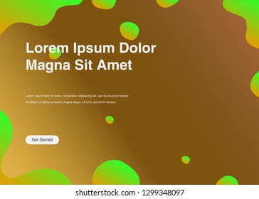 Minimal geometric background Dynamic shapes composition for landing page