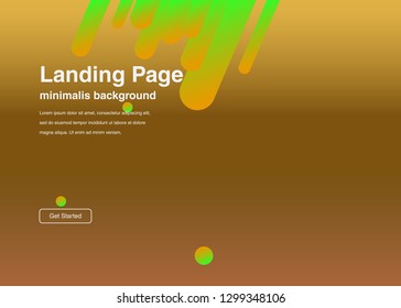 Minimal geometric background Dynamic shapes composition for landing page