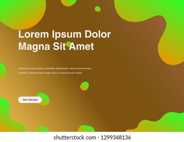 Minimal geometric background Dynamic shapes composition for landing page