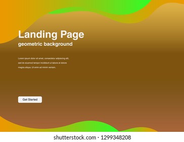 Minimal geometric background Dynamic shapes composition for landing page