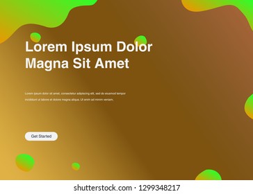 Minimal geometric background Dynamic shapes composition for landing page
