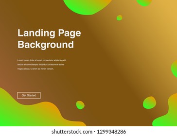Minimal geometric background Dynamic shapes composition for landing page