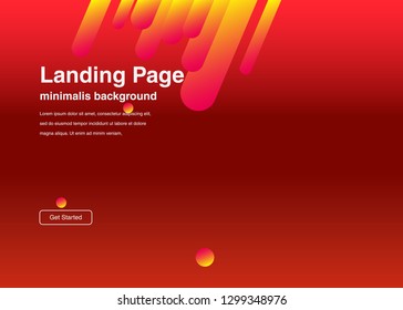 Minimal geometric background Dynamic shapes composition for landing page