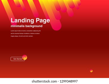 Minimal geometric background Dynamic shapes composition for landing page