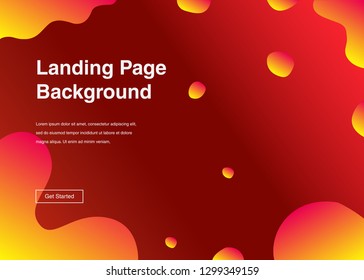Minimal geometric background Dynamic shapes composition for landing page