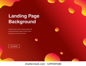 Minimal geometric background Dynamic shapes composition for landing page