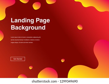 Minimal geometric background Dynamic shapes composition for landing page