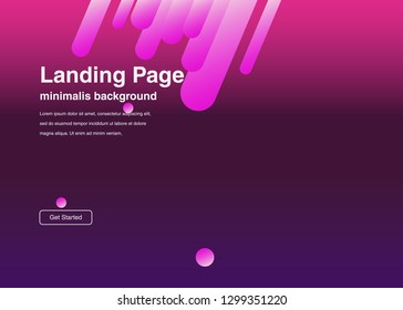 Minimal geometric background Dynamic shapes composition for landing page
