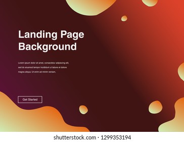 Minimal geometric background Dynamic shapes composition for landing page
