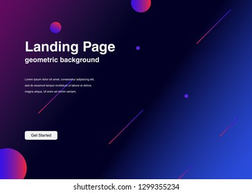 Minimal geometric background Dynamic shapes composition for landing page Minimal geometric background Dynamic shapes composition for landing page
