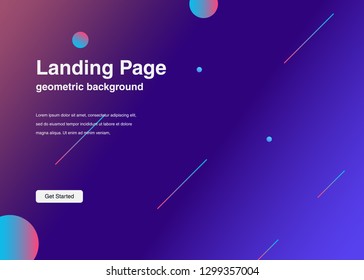 Minimal geometric background Dynamic shapes composition for landing page Minimal geometric background Dynamic shapes composition for landing page
