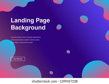 Minimal geometric background Dynamic shapes composition for landing page