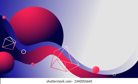 	
Minimal geometric background Dynamic shapes composition for landing page