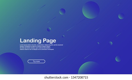 Minimal geometric background. Dynamic shapes composition. Vector Illustration