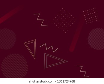 Minimal geometric background. Dynamic shapes design. Minimalistic vector composition.