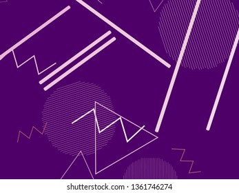 Minimal geometric background. Dynamic shapes design. Minimalistic vector composition.