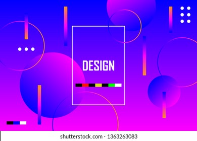 Minimal geometric background. Dynamic shapes composition. Eps10 vector.