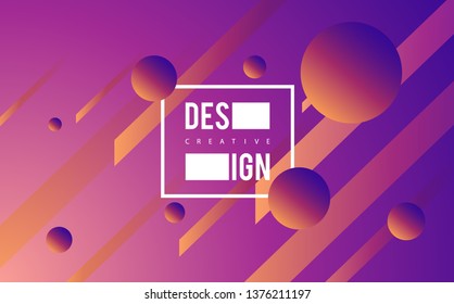 Minimal geometric background. Dynamic shapes composition. Eps10 vector. - Vector