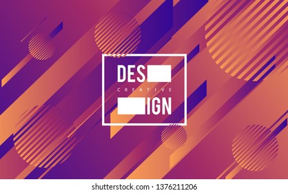 Minimal geometric background. Dynamic shapes composition. Eps10 vector. - Vector