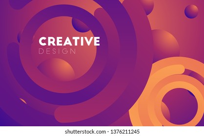 Minimal geometric background. Dynamic shapes composition. Eps10 vector. - Vector