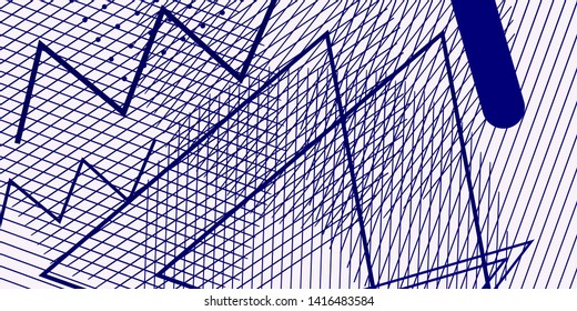 Minimal geometric background. Dynamic shapes design. Minimalistic vector composition.