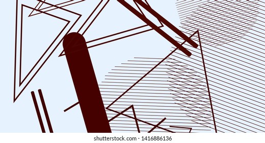 Minimal geometric background. Dynamic shapes design. Minimalistic vector composition.