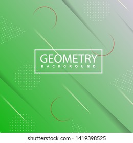 Minimal geometric background. Dynamic shapes composition.
