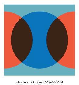 Minimal geometric background. Dynamic shapes composition