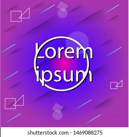 Minimal geometric background. Dynamic shapes composition