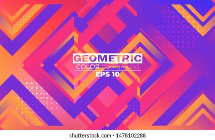 Minimal geometric background. Dynamic shapes composition. Applicable for gift card, cover poster, on wall template,  landing page, ui, ux ,coverbook,  baner, social media posted