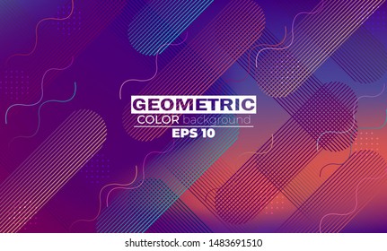 Minimal geometric background. Dynamic shapes composition. Applicable for gift card, cover poster, on wall template,  landing page, ui, ux ,coverbook,  baner, social media posted