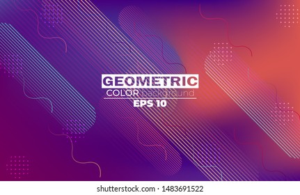 Minimal Geometric Background. Dynamic Shapes Composition. Applicable For Gift Card, Cover Poster, On Wall Template,  Landing Page, Ui, Ux ,coverbook,  Baner, Social Media Posted