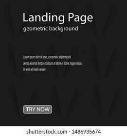 Minimal geometric background. Dynamic shapes composition. editable text