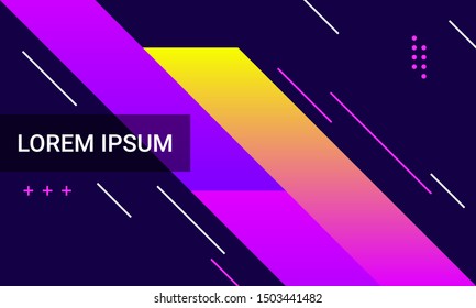 Minimal geometric background. Dynamic shapes composition. Eps10 vector.