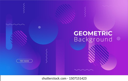 Minimal geometric background. Dynamic shapes composition. Eps10 vector