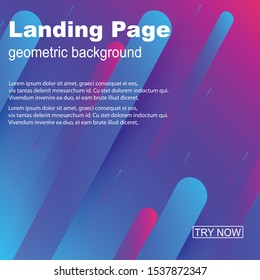 Minimal geometric background. Dynamic shapes composition.editable text. Eps10 vector.