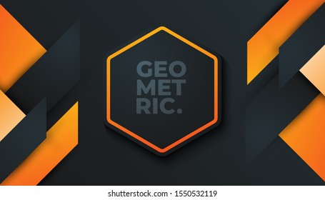 Minimal geometric background. Dynamic shapes composition. Eps10 vector
