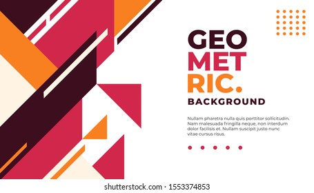 Minimal geometric background. Dynamic shapes composition. Eps10 vector