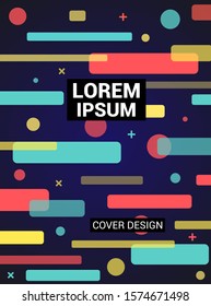Minimal geometric background. Dynamic shapes composition. colorful pattern geometric shapes composition, vector covers design.
