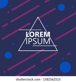 Minimal geometric background. Dynamic shapes composition. Eps10 vector