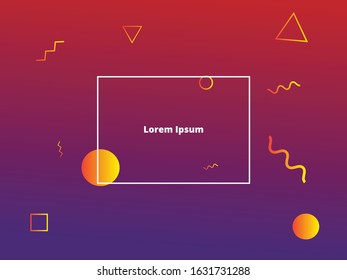 Minimal geometric background. Dynamic shapes composition. Eps10 vector.