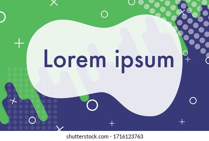 Minimal geometric background. Dynamic shapes composition. Eps10 vector. Colorful geometric background. Fluid shapes composition.