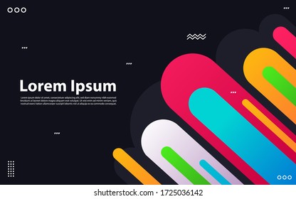 Minimal geometric background. Dynamic shapes composition.