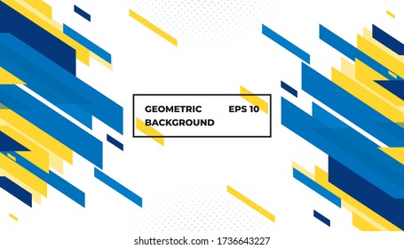 Minimal geometric background. Dynamic shapes composition. Eps10 vector.