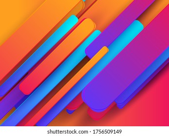 Minimal geometric background. Dynamic shapes motion composition. Eps10 vector. Creative geometric wallpaper. Trendy gradient shapes composition. Futuristic design.