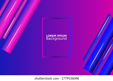Minimal geometric background. Dynamic shapes composition. Vector Design Template