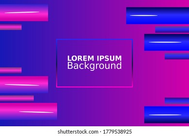 Minimal geometric background. Dynamic shapes composition. Vector Design Template