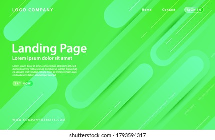 Minimal geometric background. Dynamic shapes composition. Modern style design for landing page