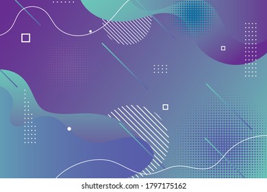 Minimaler geometrischer Hintergrund. Dynamische Formen-Zusammensetzung.