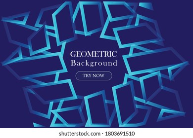 Minimal geometric background - Dynamic shapes composition Eps10 vector